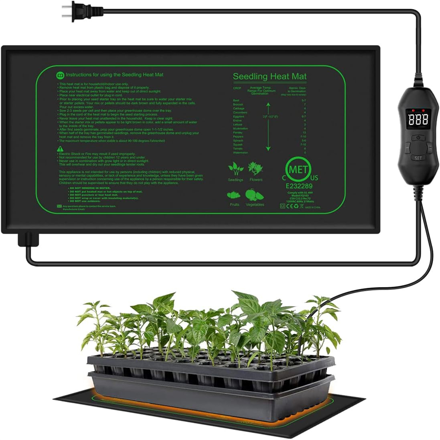 Rooting Gel Clone - Tapete de calor para mudas com