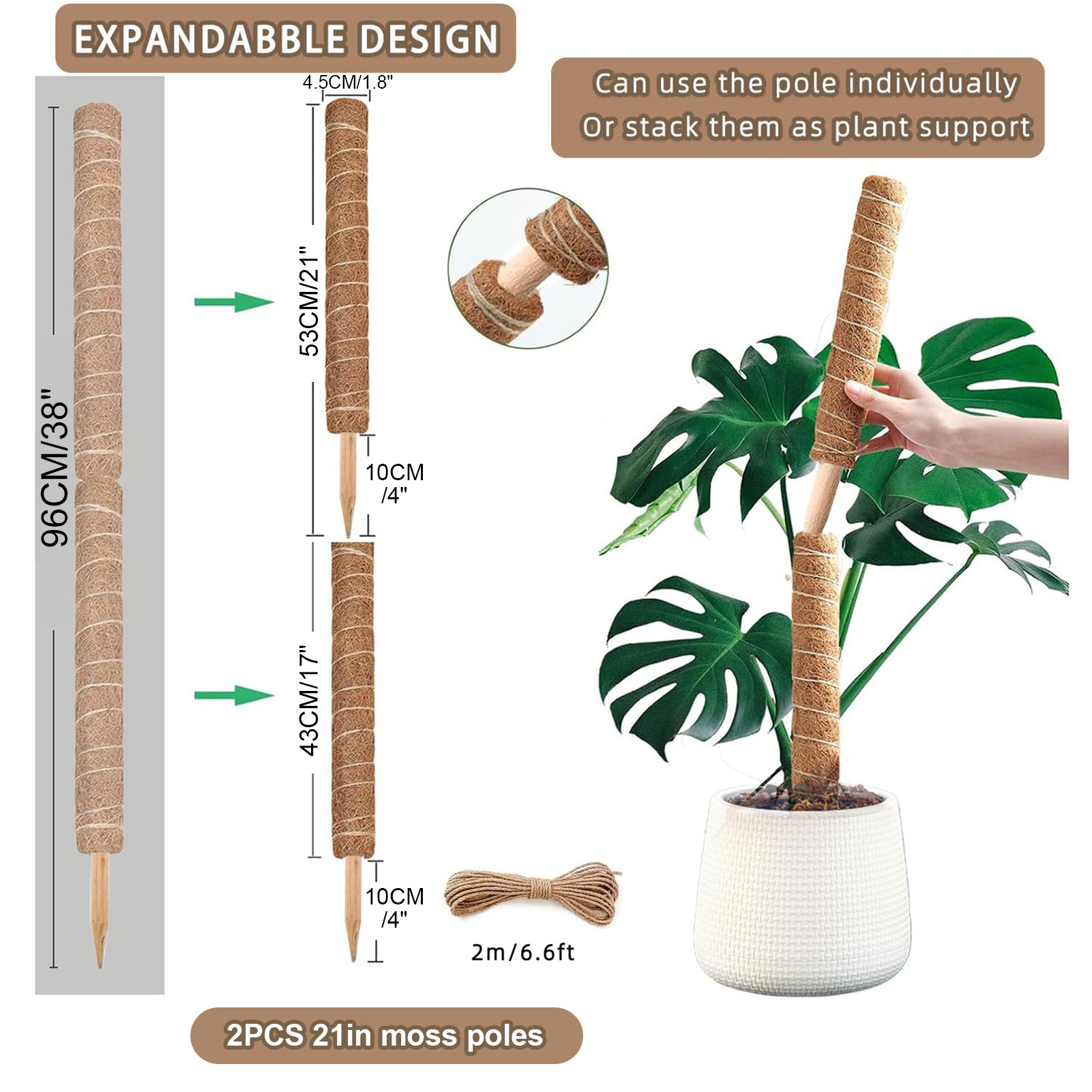 Pólo de musgo 38/43/53cm, supo - Sphagnum Moss Dry avaliação e preço