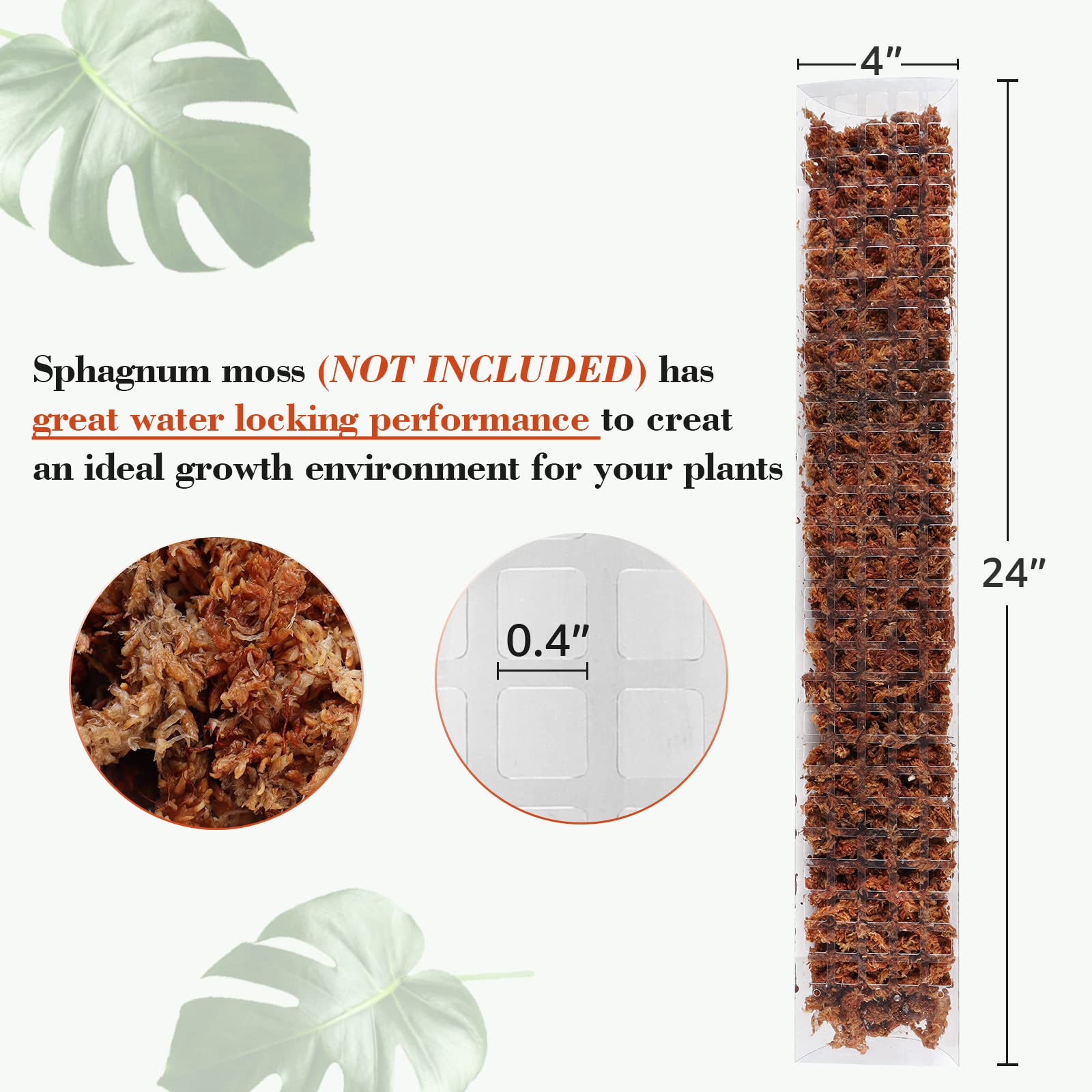 2/4/6 pçs pólo de musgo suport - Sphagnum Moss Dry avaliação e preço